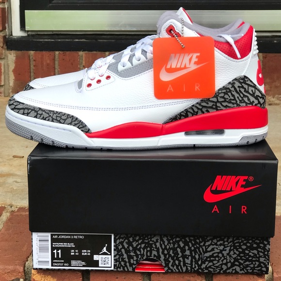 Air Jordan Retro 3 Fire Red OG (2022) Size 11 - Picture 2 of 6